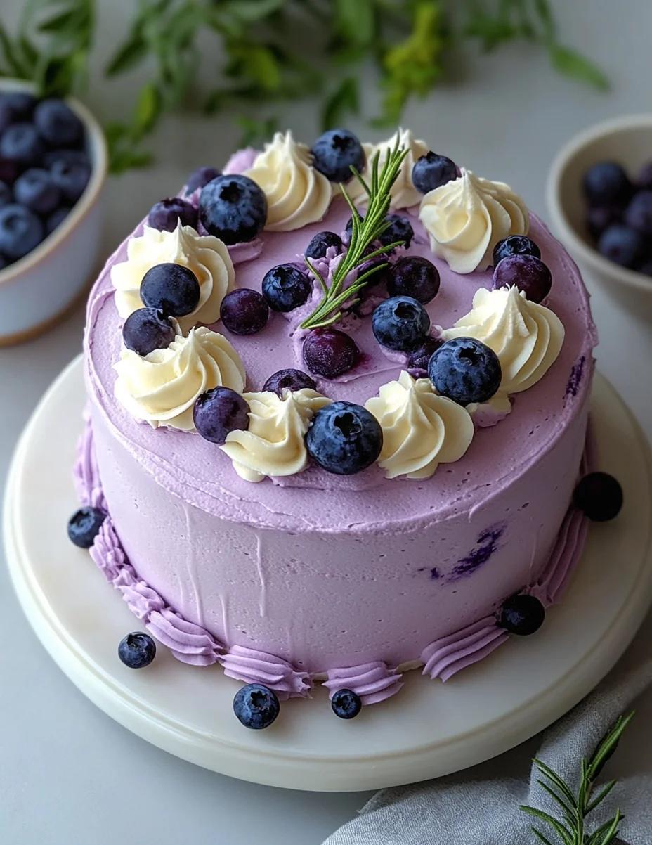 蓝莓芝士生日蛋糕